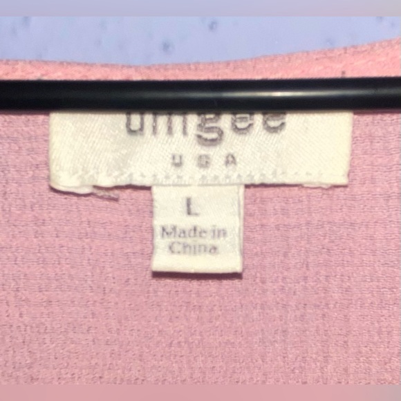 Women’s Umgee pink Boho dress L - Picture 5 of 9